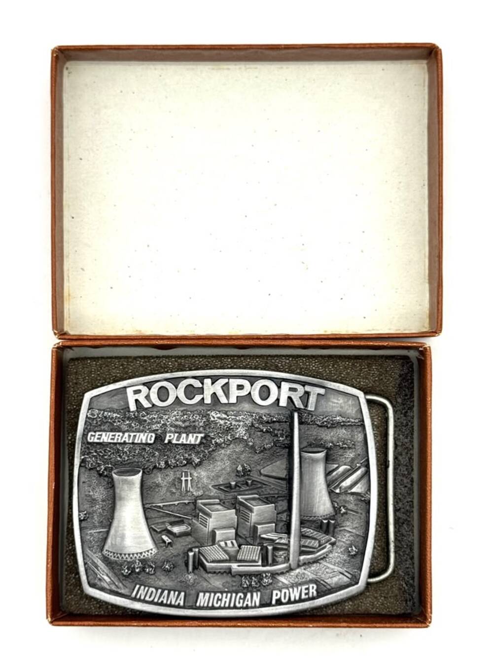 Indiana Michigan Power Rockport Plant Limited Edition No 176 Belt Buckle
